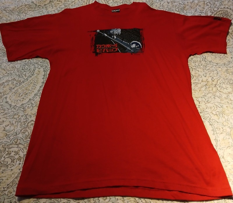 Brand New Cowboy Bebop ODM XL T-Shirt Red Spike Vs. Vicious