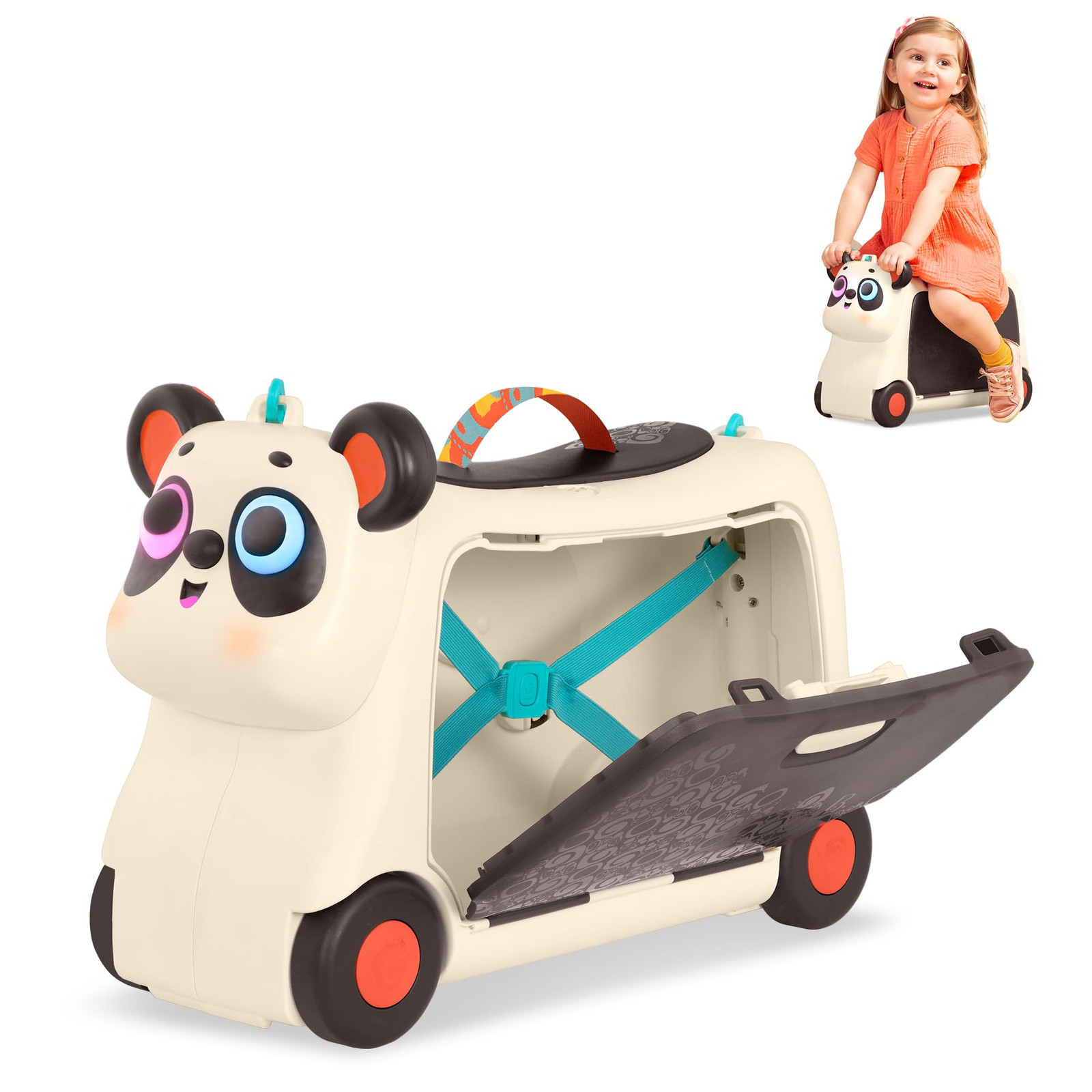 Unisex Kid's Ride on Panda, Multicolor