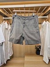 Womens Mint Velvet Grey Chino Shorts Casual Stretch Summer Size UK 10
