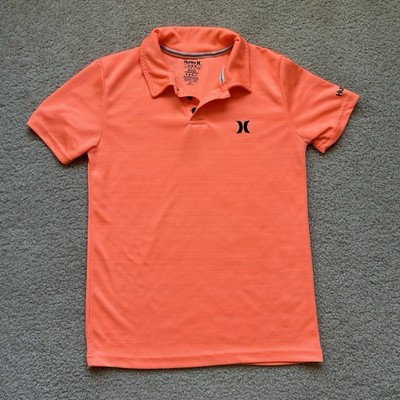 HURLEY Boys' Girls Youth Performance Polo Shirt  M - Mango Orange