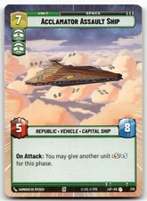Acclamator Assault Ship (Hyperspace) Star Wars Legends of the Force 370 Uncommon