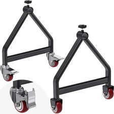 Wire Spool Rack Cable Caddy with Wheels, 28in Reels Max, 220 lb Capacity, No Bar