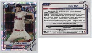2021 Bowman Chrome Prospects Atomic Refractor Mick Abel #BCP-42