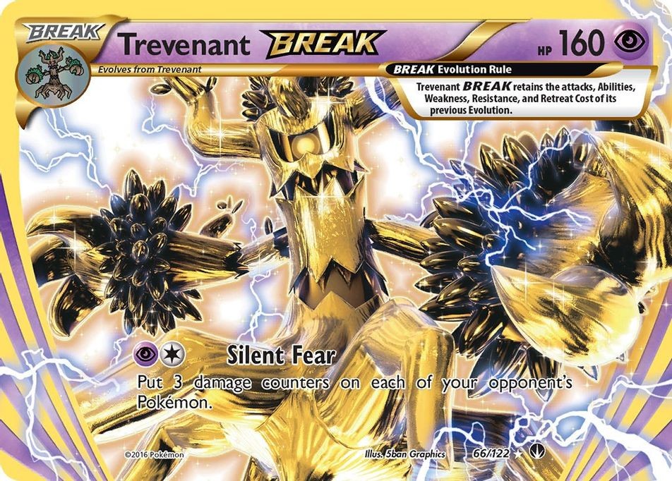 Trevenant Break - 66/122 - Pokemon Breakpoint XY Ultra Rare Card LP