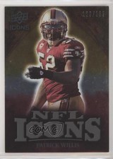2009 Upper Deck Icons NFL Icons Silver 123/199 Patrick Willis #IC-PW HOF 4m3