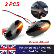 2x Dynamic LED Side Indicator Marker For Peugeot 107 206 307 Citroen C1 C2 C3