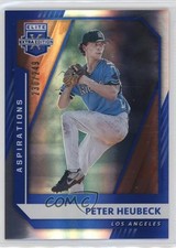 2021 Panini Elite Extra Edition Aspirations Blue /249 Peter Heubeck #7 3hd