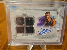 2024 Topps Motif Quad Rookie Relic Auto Victor Wembanyama /49 (AU, MEM, RC, RPA)