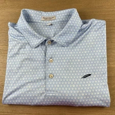 Peter Millar x Old American GC TX Summer Comfort Polo Shirt Skulls AOP Mens XL