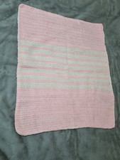 baby girl pink blanket with lining 27x32"
