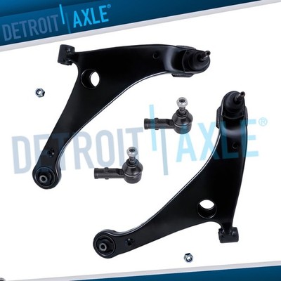 Front Lower Control Arms Outer Tie Rods for 2006-2012 Mitsubishi Galant Eclipse