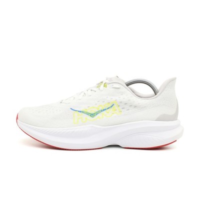 Hoka One Herren Mach 6 Sportschuh Weiß Mesh Atmungsaktiv Laufschuh EU 45 