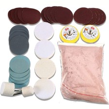 Glass Polishing Kit, 34pcs/Set Glass Scratch Remover, Window Windscreen Scrat...