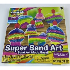 Creative Kids Super Sand Art Kit 6 Projects Rainbow Craft Set Ages 6+