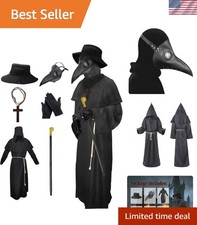 Complete Medieval Steampunk Plague Doctor Ensemble - Perfect for Halloween