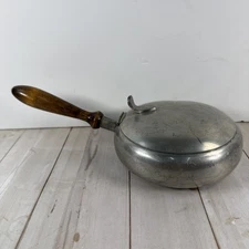 VINTAGE STIEFF PEWTER SILENT BUTLER P-20-5 with Wooden Handle ✅
