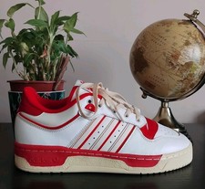 Adidas Rivalry Low 86 White Red UK 8 Basketball Casual Great Condition