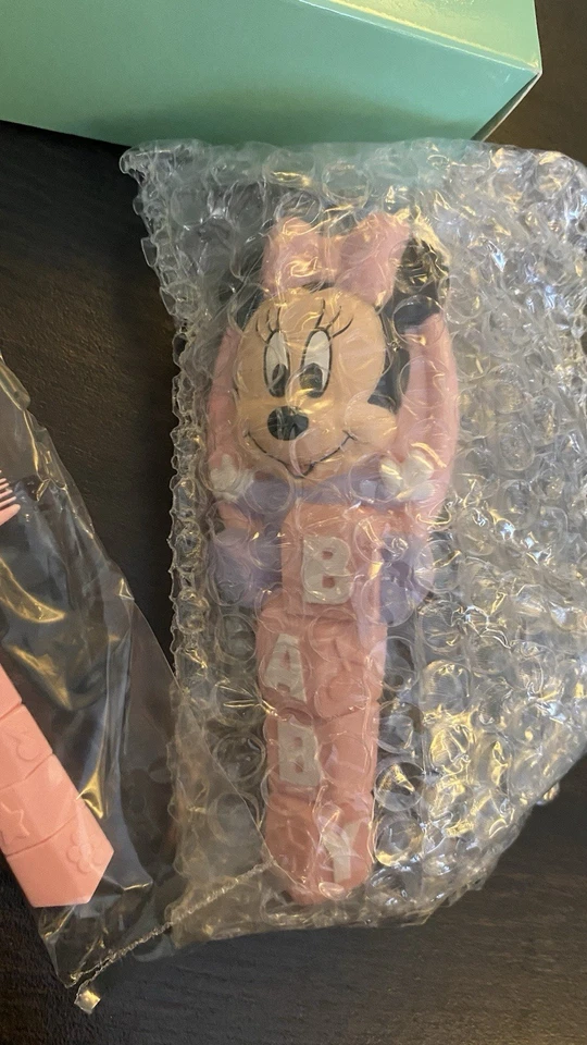 Juego de peine y pinceles vintage 1992 Disney Babies Minnie Mouse  Foto 3 de 4