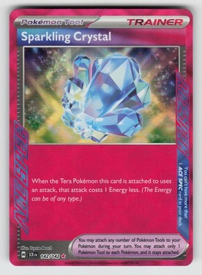 Sparkling Crystal Pokemon Stellar Crown 142/142 ACE SPEC Rare NM