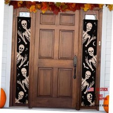 12" x 72" - Frightening Skeletons - Halloween Window Banner