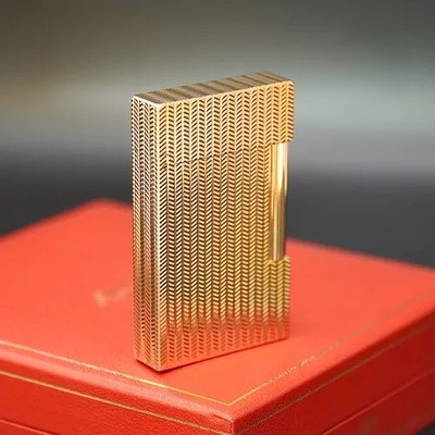 S.T. Dupont lighter Ligne 2 Paris Gold New in box