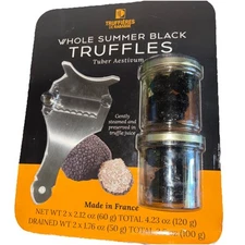 2x 2.12oz Truffieres Whole Summer Black Truffles Tuber Aestivum 08/31/2025