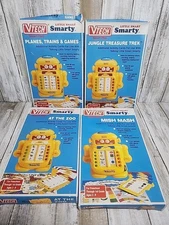 4 Lot VTG Vtech Electronic Talking Little Smart Smarty Robot Activity Pack Cards