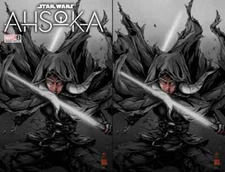 STAR WARS - AHSOKA #2 - TAKASHI OKAZAKI - EXCLUSIVE - TD & VIRGIN SET - LTD 1000