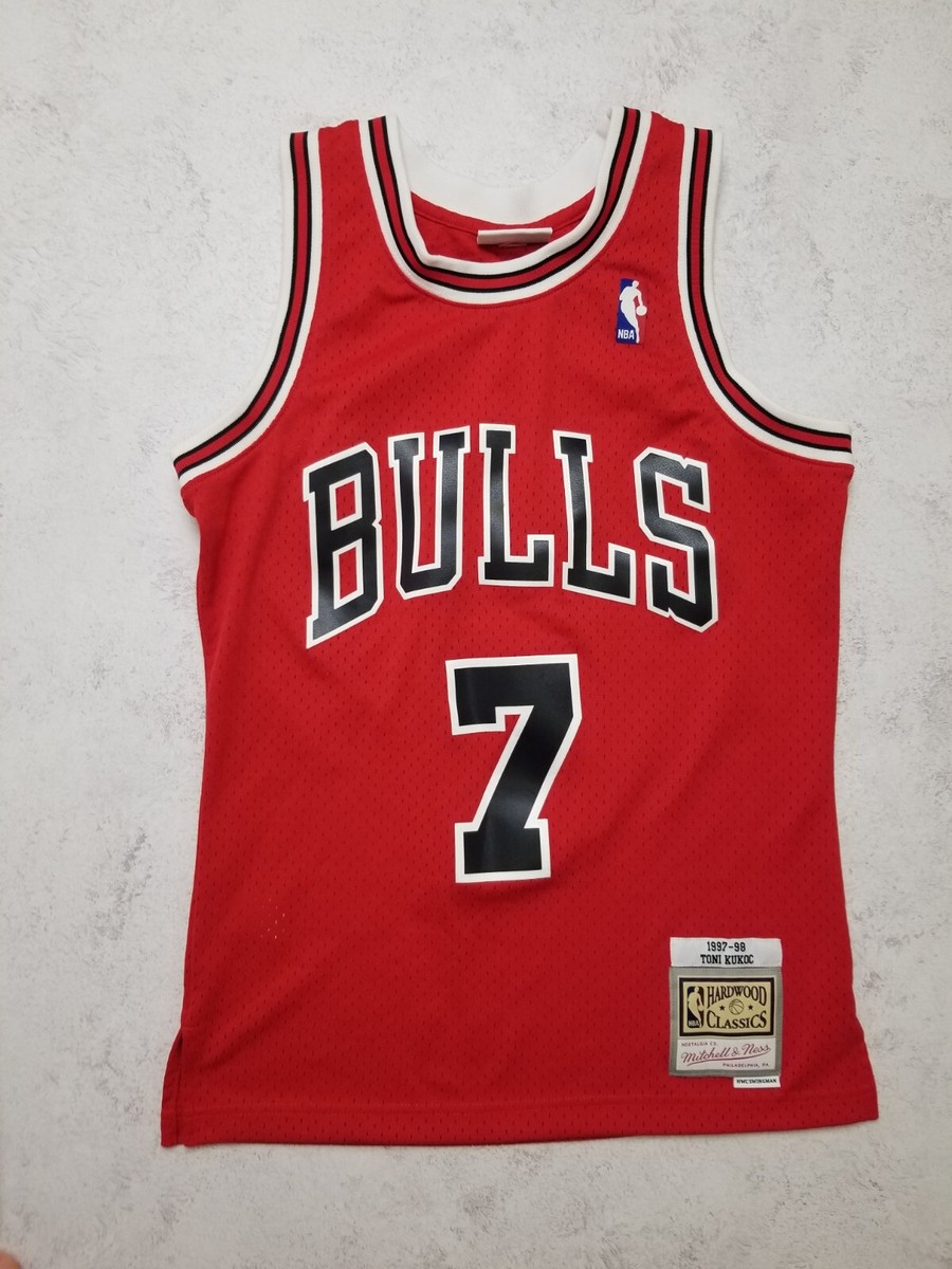 TONI KUKOC スイングマンジャージ　トニ・クーコッチ Chicago Bulls Toni Kukoc Hardwood Classics 1997-98 Road
