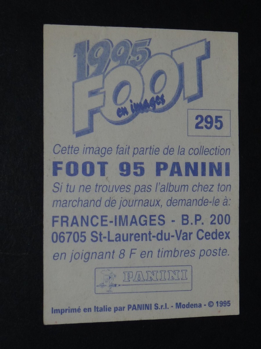 Franck Sauzee Atalanta Carte Foot Panini Official Football