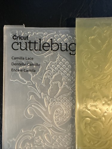 Cricut Cuttlebug Anna Griffin Embossing Folder Camilla Lace EUC - Picture 2 of 3