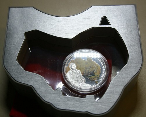 Australia 1 Dollaro 2013 "The Land Down Under" 1 Oz #F4786 PP-Proof Colorato 5k - Foto 6 di 10