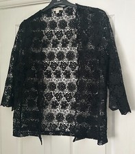 New Black Monsoon Intricate Lace 'lola' Jacket Uk 12 £65!