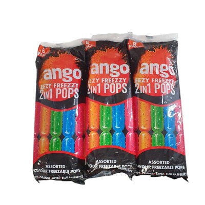 Ango Freezy Freezzy 2 in 1 Freeze Pops verschiedene Geschmacksrichtungen 75ml je 24 insgesamt