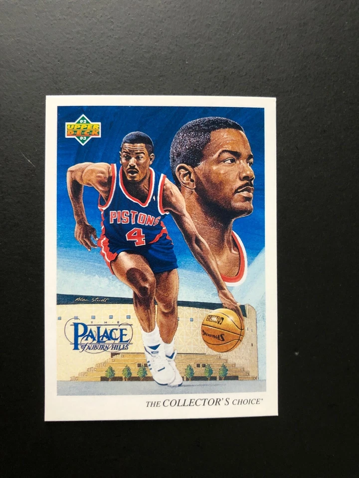 Nice 1992 JOE DUMARS Upper Deck Basketball Card # 53 Made in USA - Image 2 of 4
