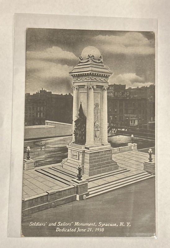 The soldiers and sailors Monument in Syracuse New York postcard