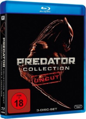 Blu-ray Box/ Predator Collection - Uncut - FSK 18 - Teil 1+2+3 !! Topzustand !!