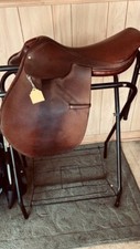 BT Crump All Purpose/ Close Contact English SADDLE 17" Brown*VGC* Narrow Tree