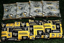 Cornhole Bean Bags Set of 8 ACA Regulation Bags STANLEY CUP PITTSBURGH PENGUINS