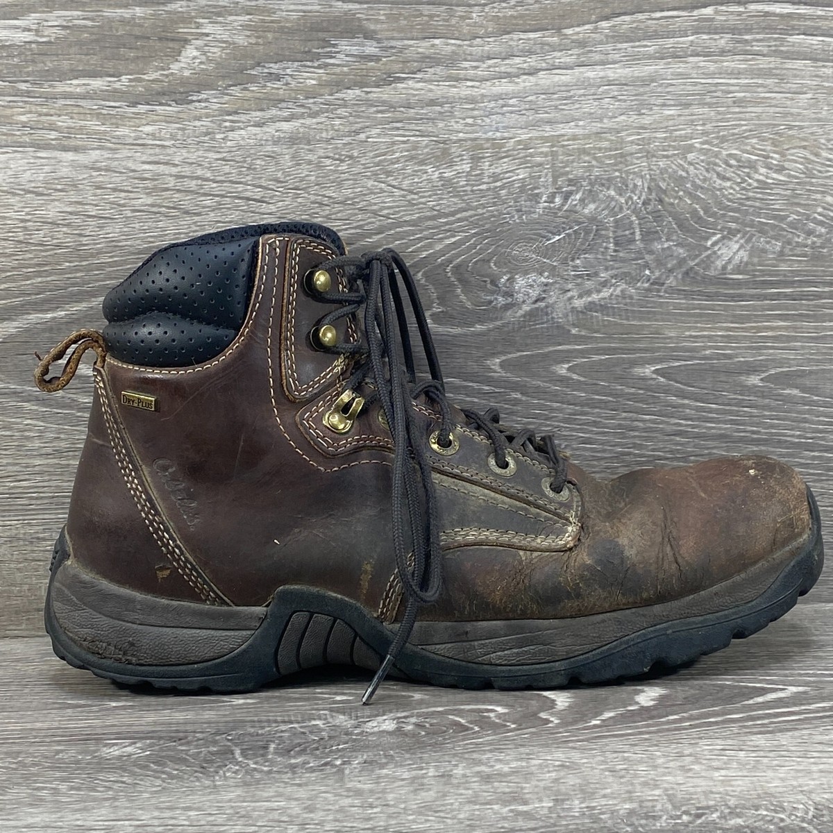 Cabelas Roughneck Ledger Waterproof Work Boots Brown Leather Soft Toe Size 8D Cabelas Mens Size 8.5 D Roughneck Ledger 6 main image 2