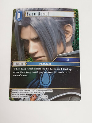 Yaag Rosch Foil - 7-123R Final Fantasy TCG CCG Opus VII 7 Card Foil Holo Nice!