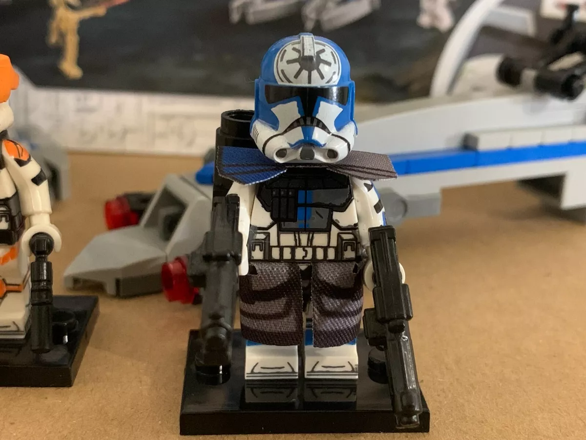 Custom Lego Star Wars Clone Minifigure Lot jesse cody 501st builds 75280