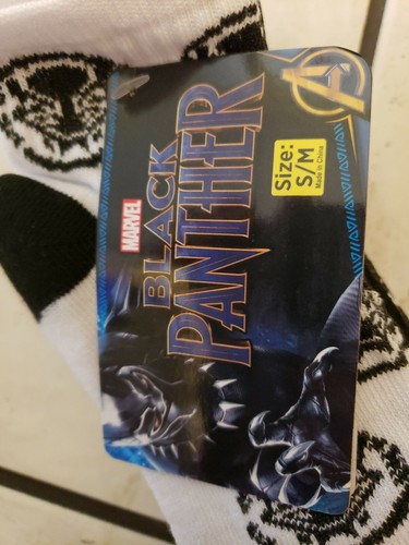 Black Panther Boys 6 Packs Socks S/M - Picture 2 of 4