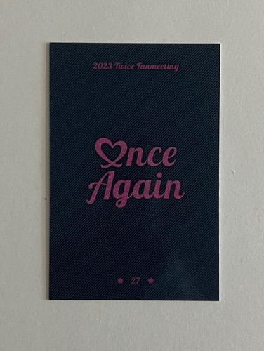 TWICE 8th Anniversary Fan Meeting ONCE AGAIN MD Trading Card Photocard + Benefit - Picture 96 of 160