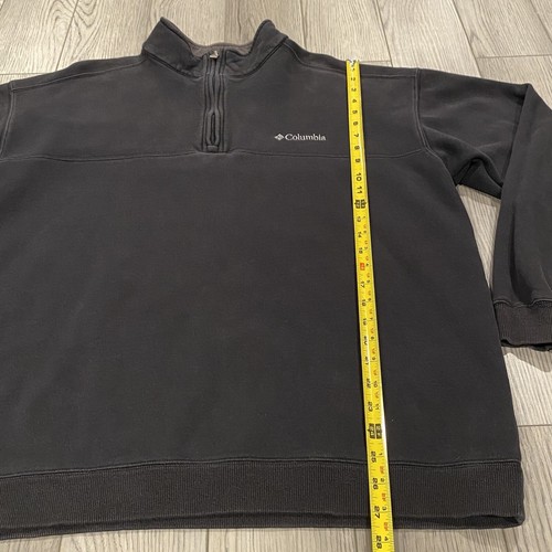 Columbia Sportswear Co 1/4 Zip Sweatshirt Men’s XL Hiking Outdoor Black Pullover - Picture 10 of 15