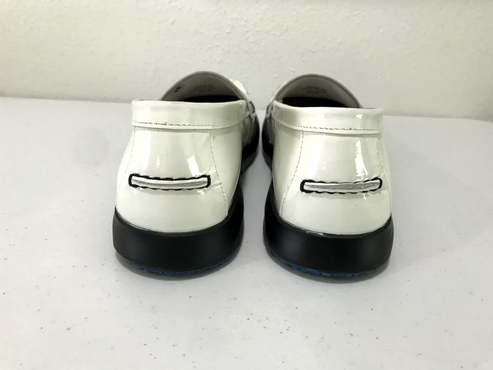 birkenstock Saitama White Patent Leather Penny Loafer Shoes Women Size 36 NARROW - Image 4 of 4
