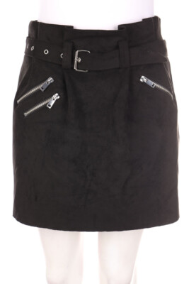 zebra faux leather mini-skirt Paperbag S black