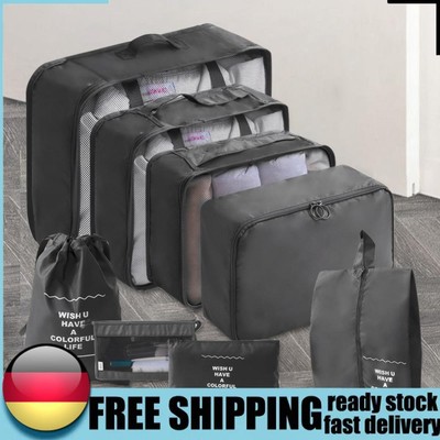 8 Pieces Set Travel Organizer Storage Bags Portable Luggage Organizer for Travel