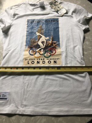 2012 London Olympics Olympic Museum Cap Sleeve T Shirt Girls Size 12 New Withtag