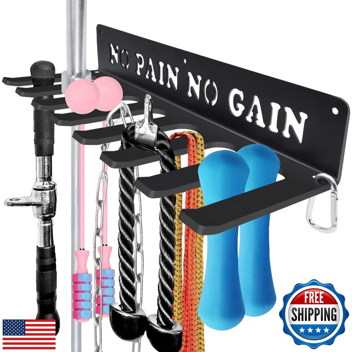 Gym Home Rack Hook Heavy-Duty Wall-mounted Organizer Multi